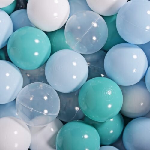ball-pit-balls-200pcs-blue-turquoise-transparent-white-d4900e29.jpg 200 kamuoliukų | Mėlyni, turkio, balti, permatomi