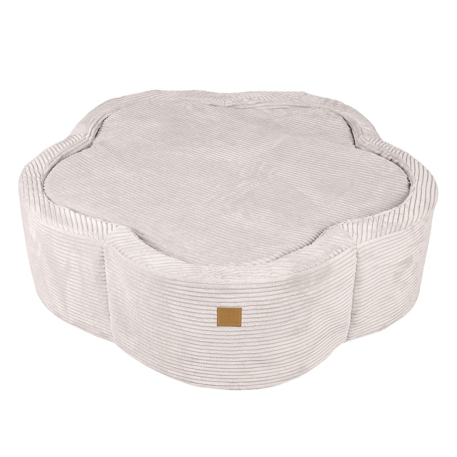 Gėlės formos kamuoliukų baseinas | Smėlio spalvos veliūras - Image 3