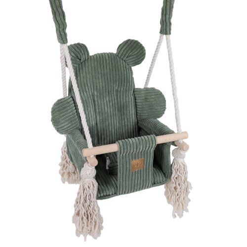 indoor-baby-swing-teddy-olive-green-7098cbf1.jpg Vaikiškos vidaus sūpynės | Meškiuko ausytės | Alyvuogių žalia