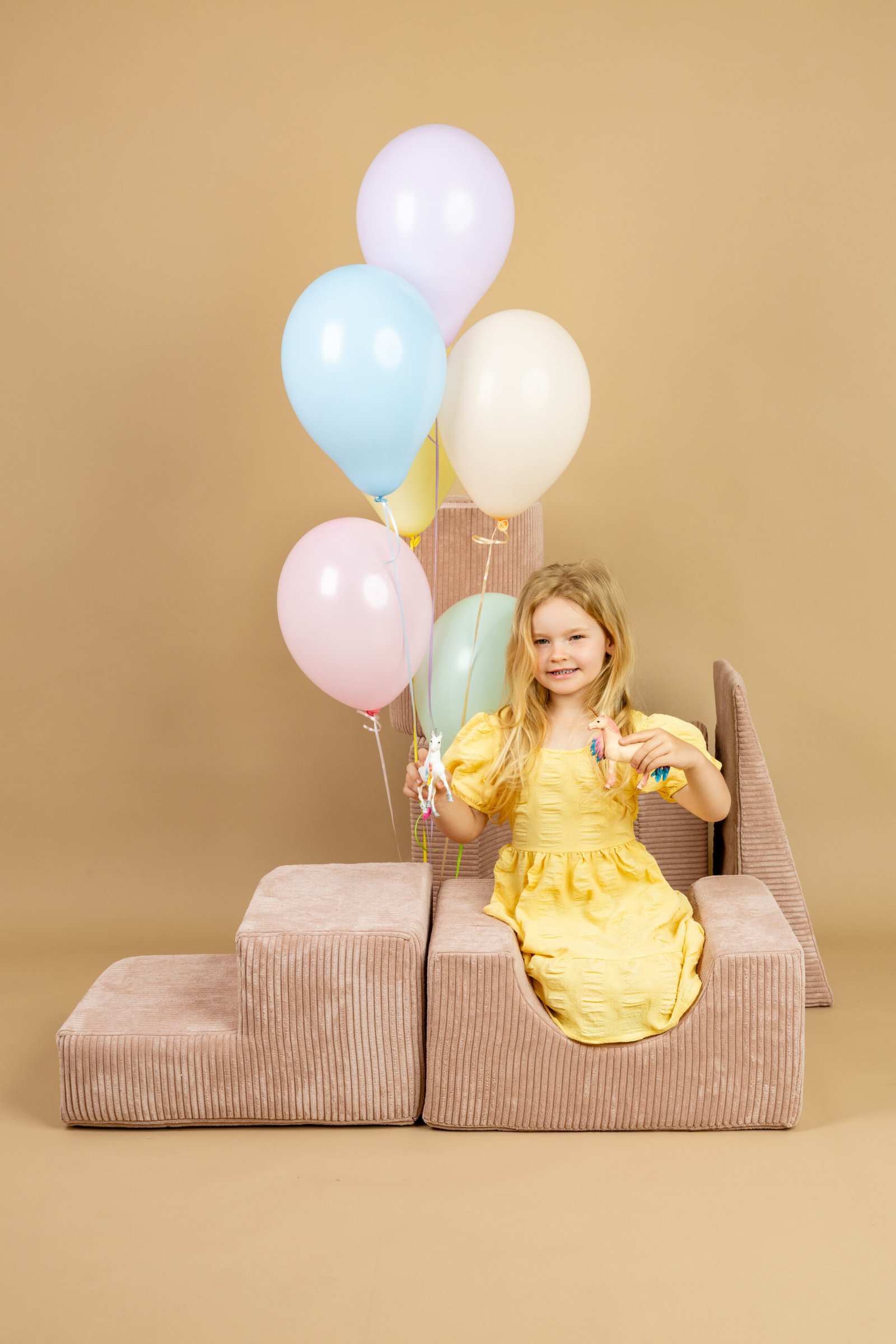 Minkštų modulių rinkinys | 5 elementai | Pudrinė rožinė - Image 6