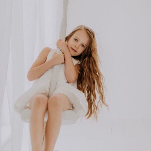 Sūpynės HopOn  | Šviesiai pilka | Bouclé audinys