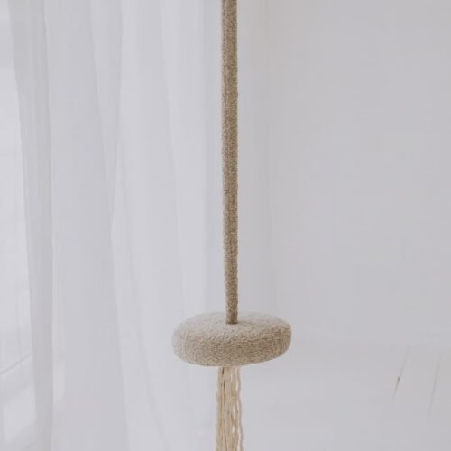 Sūpynės HopOn  | Perlo balta | Bouclé audinys